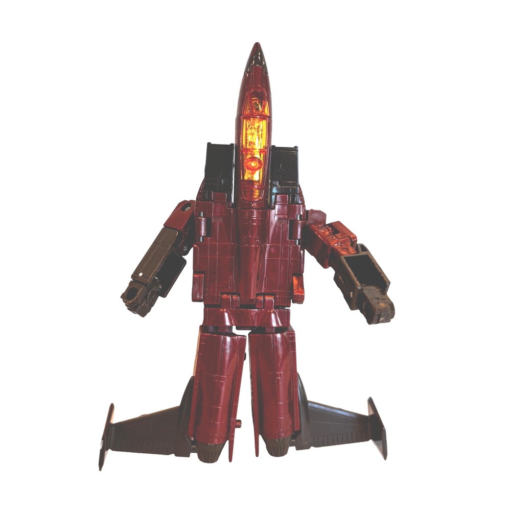 Transformers Decepticon Thrust‎ Jet Maroon Robot Action Figure *Read
